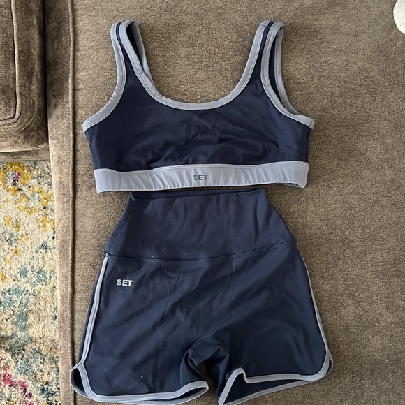 SET ACTIVE SPORTBODY MATCH BRA AND SHORT IN HARBOR - Picture 4 of 5